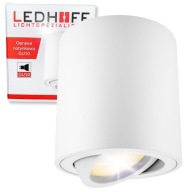 POVRCHOVÉ STROPNÉ SVETLO GU10 LED pohyblivé 80x85mm SPOT Biele halogénové