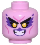 Lego New Head Head Bright Pink Minifigúrka Harpyje 28621pb0195