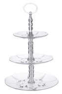 TORTA TANIER OVOCIE TRANSPARENTNÁ Pyramída 26cm, 3-poschodová