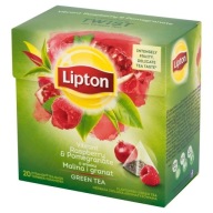 Lipton čaj zelená malina granátové jablko espresso 20 tb