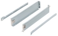 METALBOX stredná zásuvka V-86 mm L-400 mm sivá RAL9006 AMIX