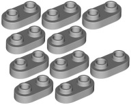 LEGO okrúhly tanier 1x2 J. Sivá 35480/6248890 x10