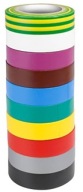 IZOLAČNÁ PÁSKA VIACFAREBNÁ 15x10 15MM 10 METROV SADA 10 ks