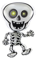 Kostra balóna Halloweenske ozdoby Kostra 81cm