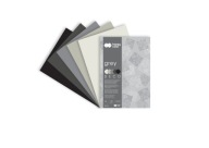 Deco Grey blok A4, 170g, 20 listov, 5 farieb, odtiene sivej