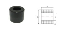 Rovný plastový valček bez ložísk, priemer 48mm, priemer 25mm