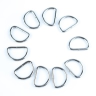 STRIEBORNÝ KOV POLOKRUH 20MM NA TAŠKY KABELKY KEYRING KEYRING 10KS