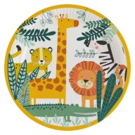 PAPIEROVÉ TANIERE JUNGLE ANIMALS 23CM 8 KS.