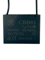 ŠTARTOVACÍ KONDENZÁTOR MOTORA 7uF 450VAC 50/60Hz
