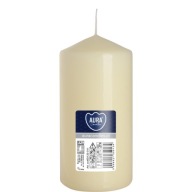 Sviečka valcová BISPOL Aura 38H 12CM SW60/120 ECRU