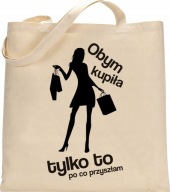 EKO NÁKUPNÁ TAŠKA SHOPPER S Vtipnými Šnúrkami, HRUBÁ BAVLNA - RW14