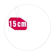 Prsteň lapač snov BIELY 15 cm