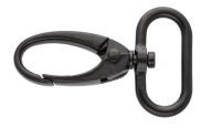 Kovová karabína 20 mm krab, matná čierna