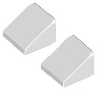 LEGO Bevel 1x1 biela (54200/4504369) x2
