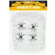 SPIDER WEB XL biela dekorácia PRE HALLOWEENSKÉ pavúky