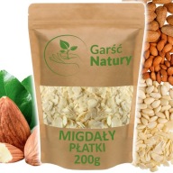 Čerstvé mandľové lupienky 200 g lúpané krájané mandle NON-GMO 0,2 kg