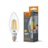 6W LED žiarovka, teplá sviečka E14