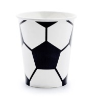 Futbalové poháre Birthday Cups Football Birthday 220ml 6 kusov