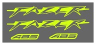Nálepky na motorku YAMAHA FAZER ABS, žltá fluo 1026