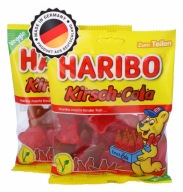 HARIBO Cherry Cola Vege ovocné želé 175g DE