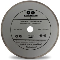 DIAMANTOVÝ DISK 230 x 22,2 KERAMICKÁ GLAZA GRES