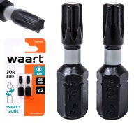 HROTY SKRUTKOVAČA T25 25 mm TORX NÁRAZOVÉ BITKY 2x