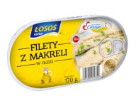 Filety z makrely v oleji Losos Ustka 170g