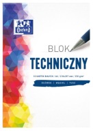Technický blok biely A4 250 g OXFORD