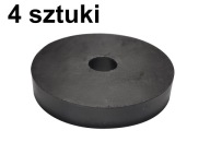 Antivibračná podložka, gumový izolátor vibrácií 50 x 10 x 10 mm - 4 kusy