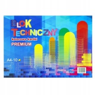 Farebný technický blok PREMIUM A4 10 listov 170g/m