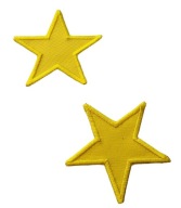 2 ks Termo Star Patch 70x70mm žltá