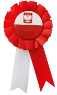 Kotylion Pin Odznak POĽSKO biela červená 1 kus