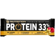 Proteínová tyčinka 33% vanilka & malina 50g