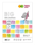 HAPPY FAREBNÝ BLOK A4 VEĽKÝ 100x100g BIELY