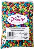 Mini Planetki dražé s mliečnou čokoládou Lentilki 500g