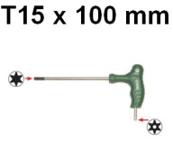 Kľúč TORX T15, TX15 s rukoväťou Jonnesway H10MT15100
