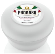 PRORASO biele mydlo na holenie White Line WHITE Mydlo 150ml Zelený čaj