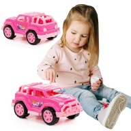 JEEP RUŽOVÝ TERÉNNY NÁKLADNÉ NÁKLADNÉ DIEVČATKO TERÉNNE