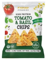 POPCROP proteínové chipsy PARADAJKA BAZILKA 60g