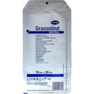 HARTMANN Grassolind obklad 10x20 cm 1 ks s masťou na popáleniny na rezanie