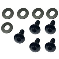 M5x16mm skrutka + podložka Čierne skrutky pre plastové kapotáže motocyklového skútra