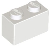 LEGO BEAM 1X2 BIELY Č. 3004 ZA 2 KUSY