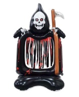 Stojaci fóliový balón Reaper Halloween 69x115cm