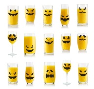 HALLOWEEN Nálepky na poháre Funny Scary 16 ks.