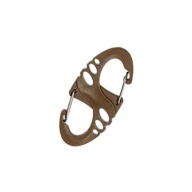 S-HOOK SMALL MINI CARABINER 10 ks MIL-TEC COYOTE