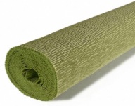 Krepový papier, olivovo zelený, 50x200 BestTotal