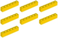 LEGO 3009 BRICK 1x6 žltá NOVINKA (17g) 7 ks.