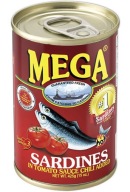 Sardinky v pikantnej paradajkovej omáčke 425g Mega