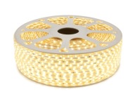 LED PÁS 230V 2835/60 1M IP68 5W TEPLÁ BIELA