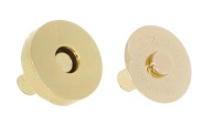 Magnet na tašku s magnetom 18 mm zlatý